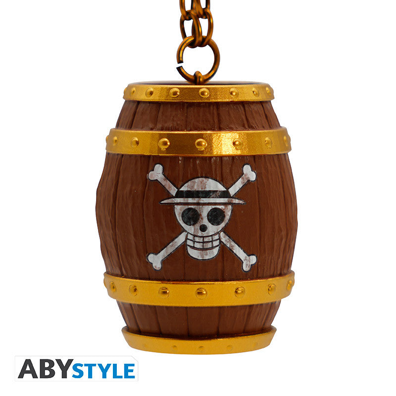 one piece - portachiavi 3d - barile