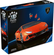 lamborghini huracán evo - arancio - puzzle 3d
