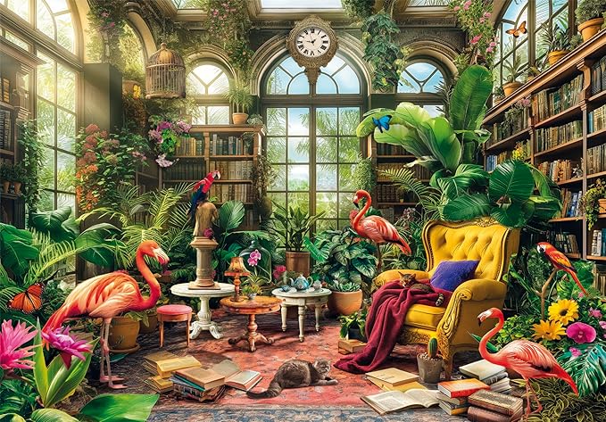 the greenhouse library - puzzle 1000 pezzi