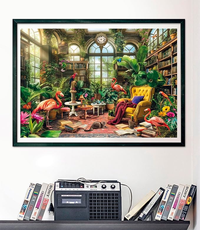 the greenhouse library - puzzle 1000 pezzi