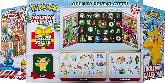 pokémon - calendario dell'avvento 40 pezzi