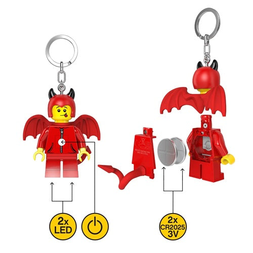 Gadget devil portachiavi con torcia led
