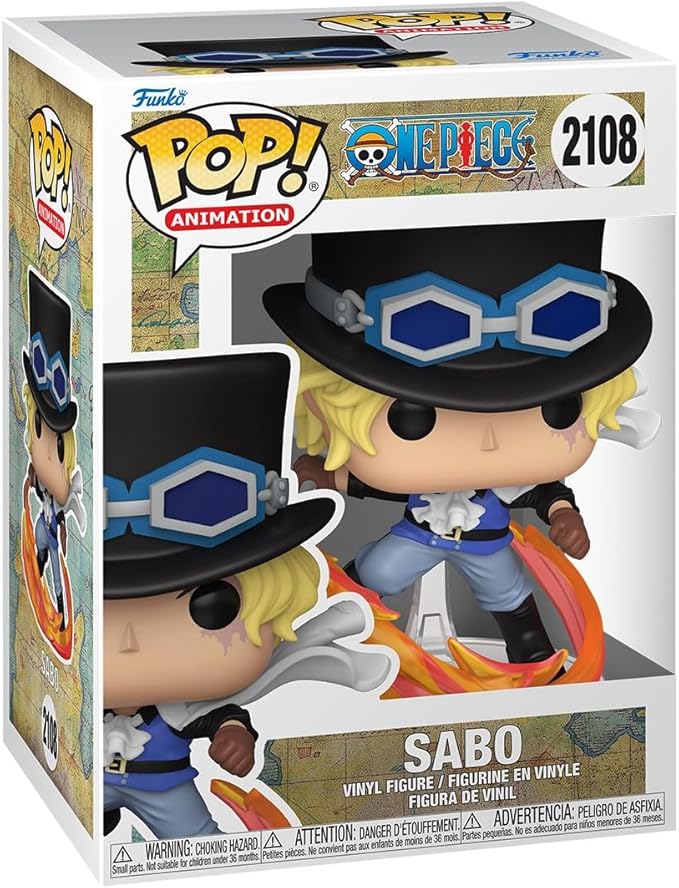 one piece - sabo 9cm - funko pop! 2108