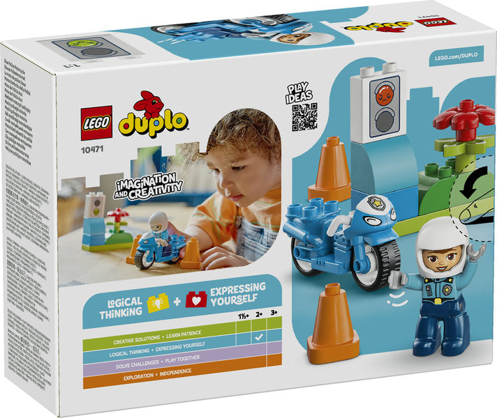 LEGO Duplo 10471 motocicletta blu della polizia