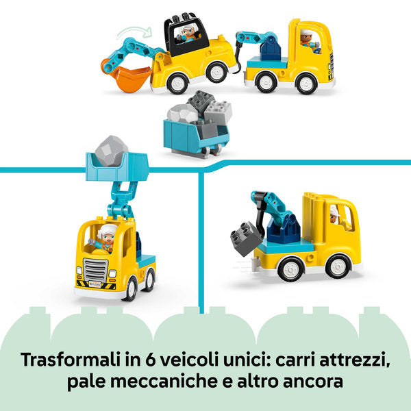 LEGO Duplo 10475 veicoli da cantiere 3 in 1