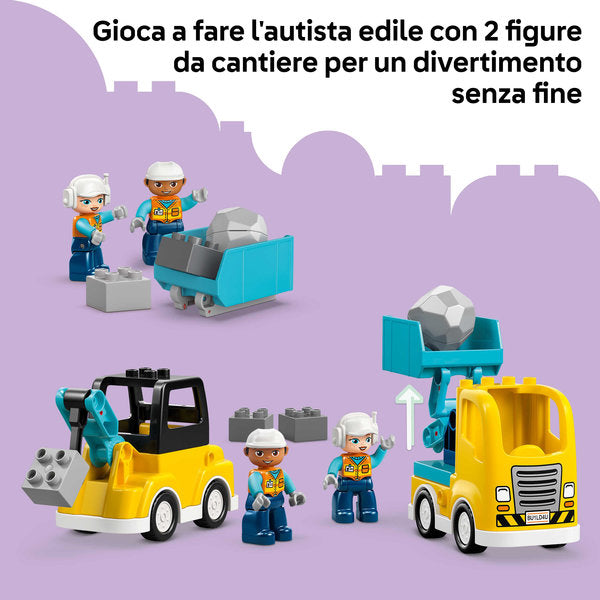 LEGO Duplo 10475 veicoli da cantiere 3 in 1
