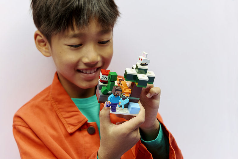 LEGO Minecraft 21583 avventura di steve nella taiga
