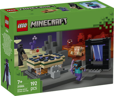 LEGO Minecraft 21584 viaggio nel portale del nether e dell’end