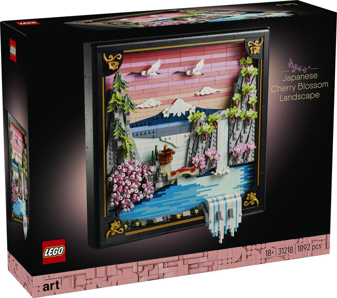 LEGO Art 31218 paesaggio giapponese con ciliegi fioriti
