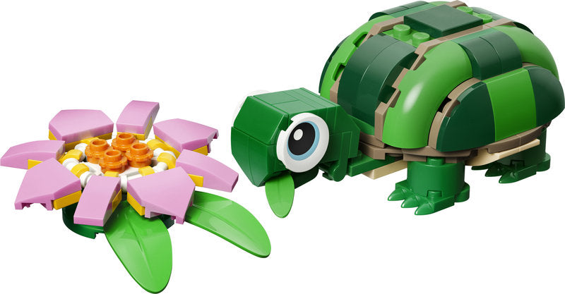 LEGO Creator 31377 tartaruga con fiore di ninfea