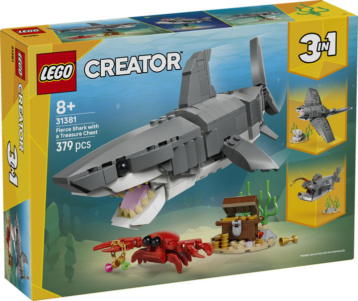 LEGO Creator 31381 squalo con scrigno del tesoro