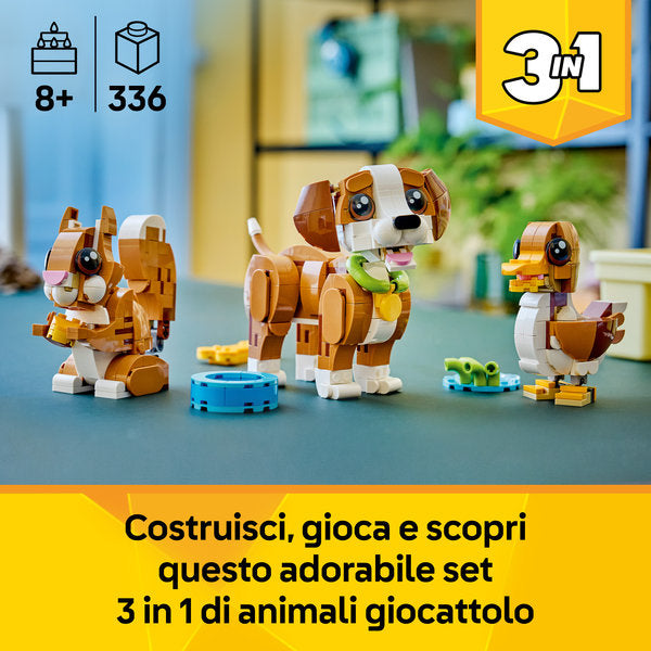 LEGO Creator 31382 adorabili animali: cagnolino giocoso