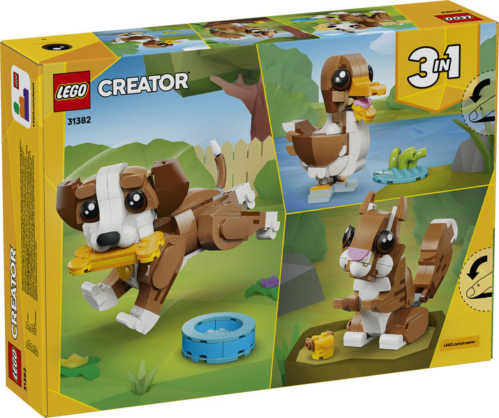 LEGO Creator 31382 adorabili animali: cagnolino giocoso