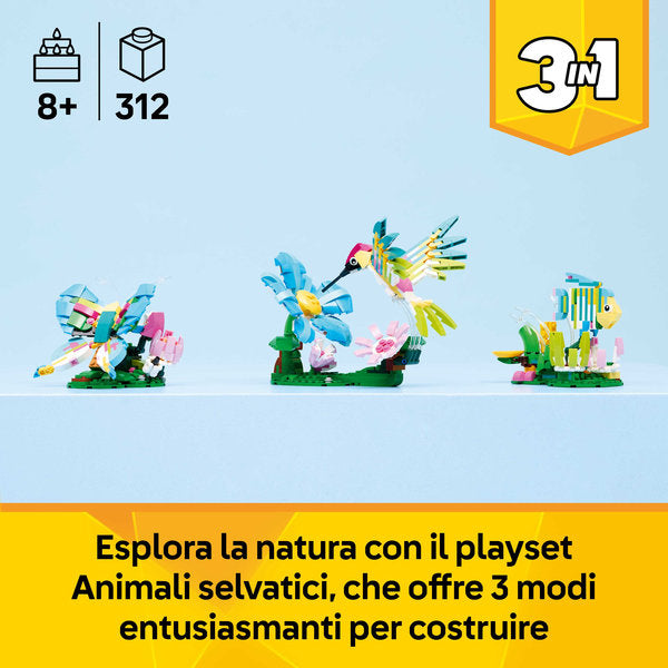 LEGO Creator 31384 animali selvatici: colibrì variopinto