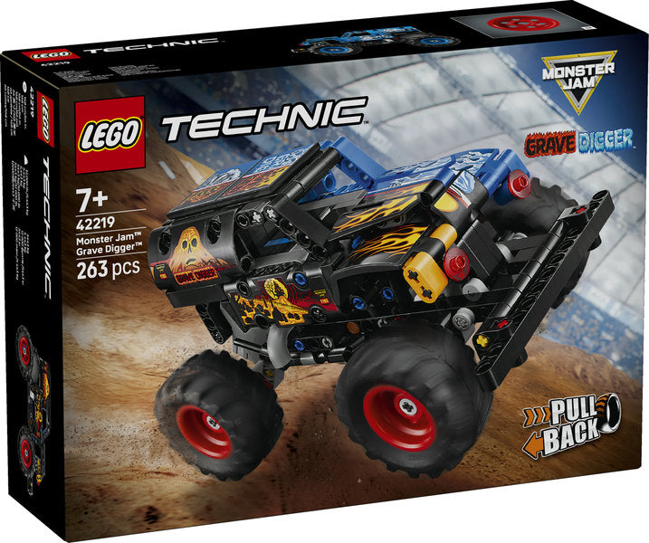 LEGO Technic 42219 monster jam™ grave digger™ fuoco e ghiaccio