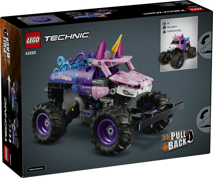 LEGO Technic 42220 monster jam™ sparkle smash™ a retrocarica
