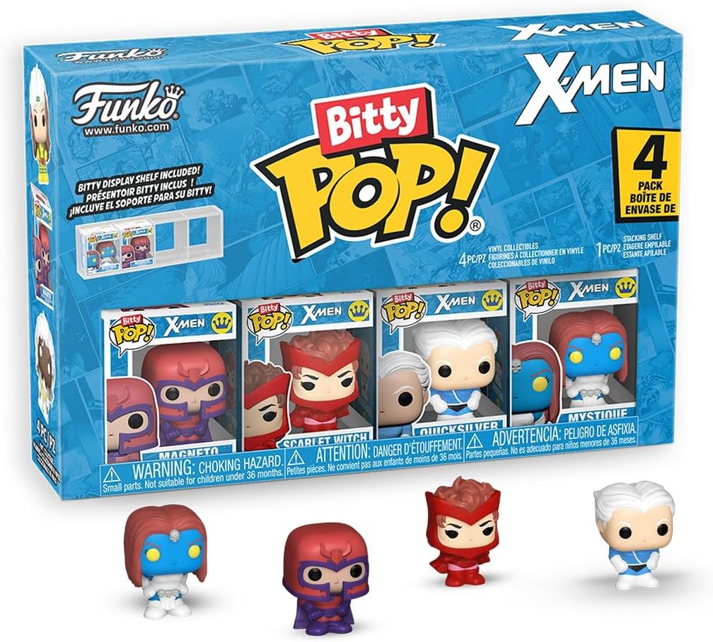 marvel - x-men  4 pack 3cm  - funko pop bitty