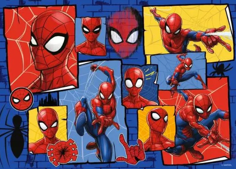 spider-man - puzzle gigante 125 pezzi pavimento