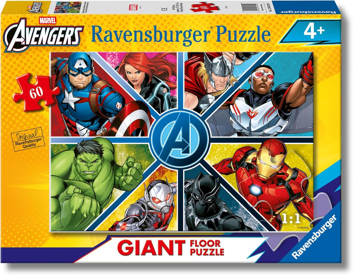 avengers - puzzle gigante 60 pezzi pavimento