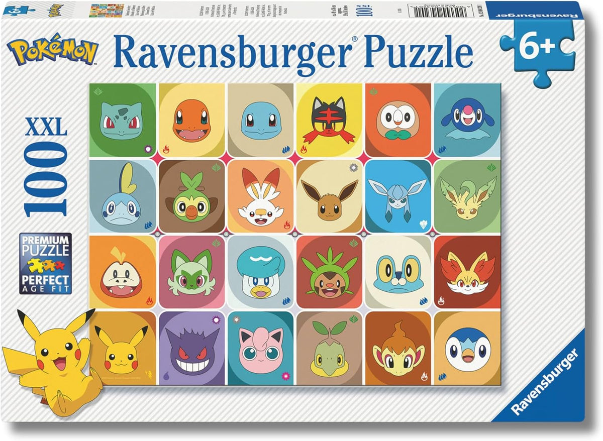 pokemon - puzzle 100 pezzi xxl