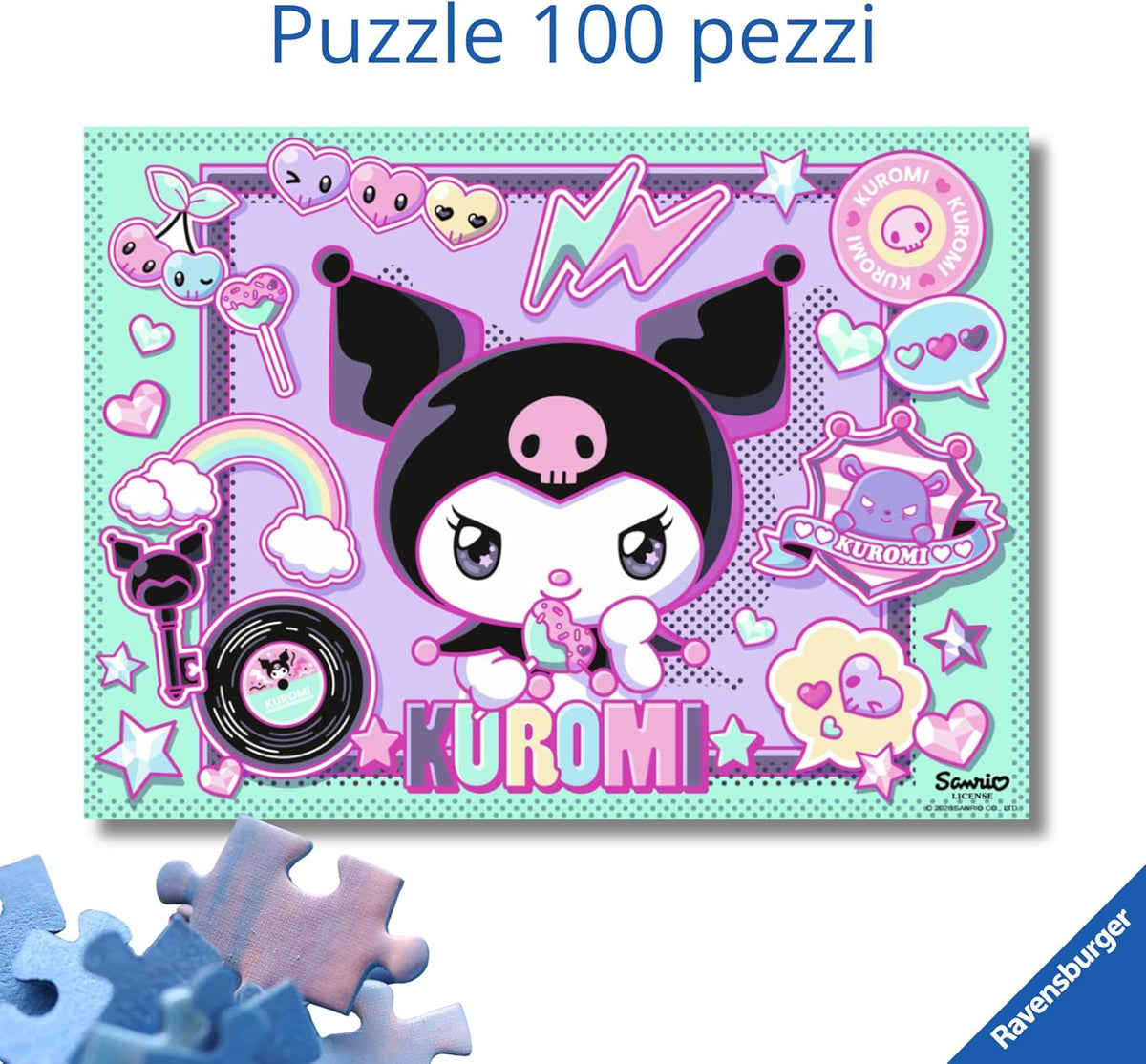 kuromi - puzzle 100 pezzi xxl