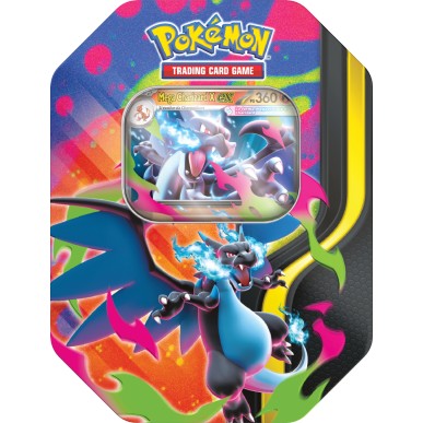 pokemon - mega charizard x ex - tin da collezione