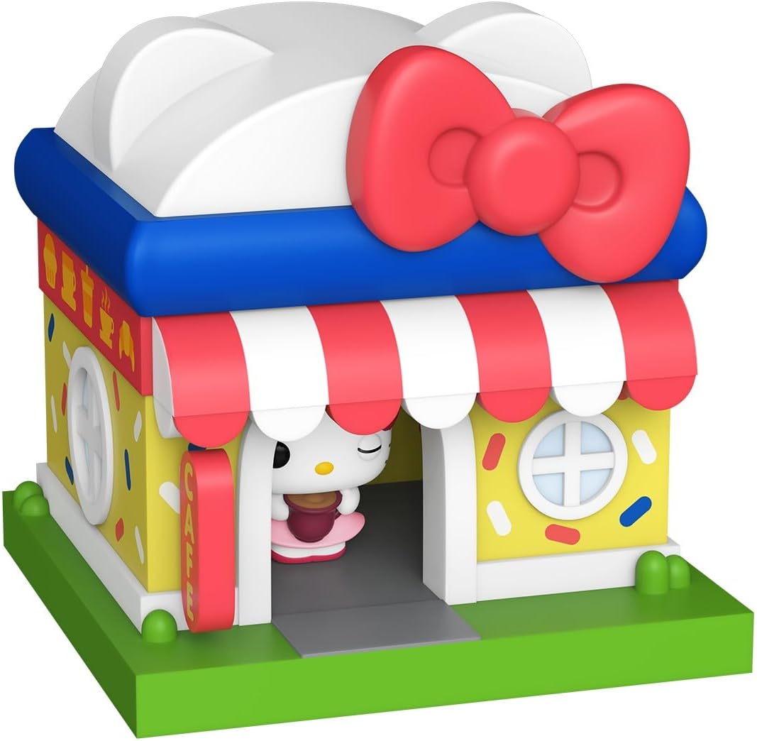hello kitty: sanrio town - 3 personaggi assortiti - funko bitty pop town