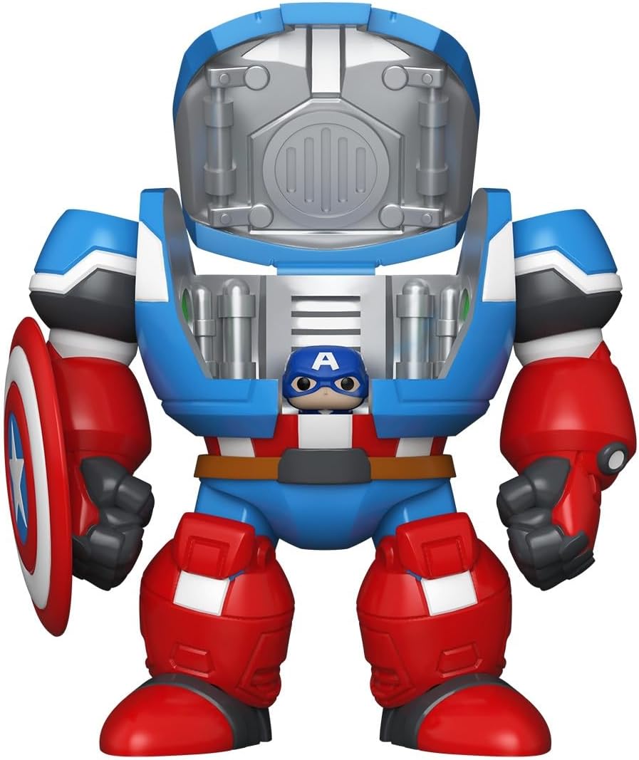 bitty bot - marvel - captain america mech - funko pop!