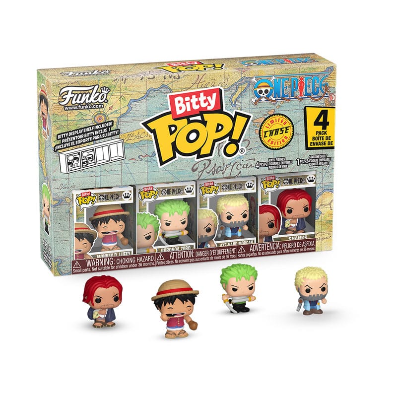 one piece: luffy 4 pack 3cm  - funko pop! bitty