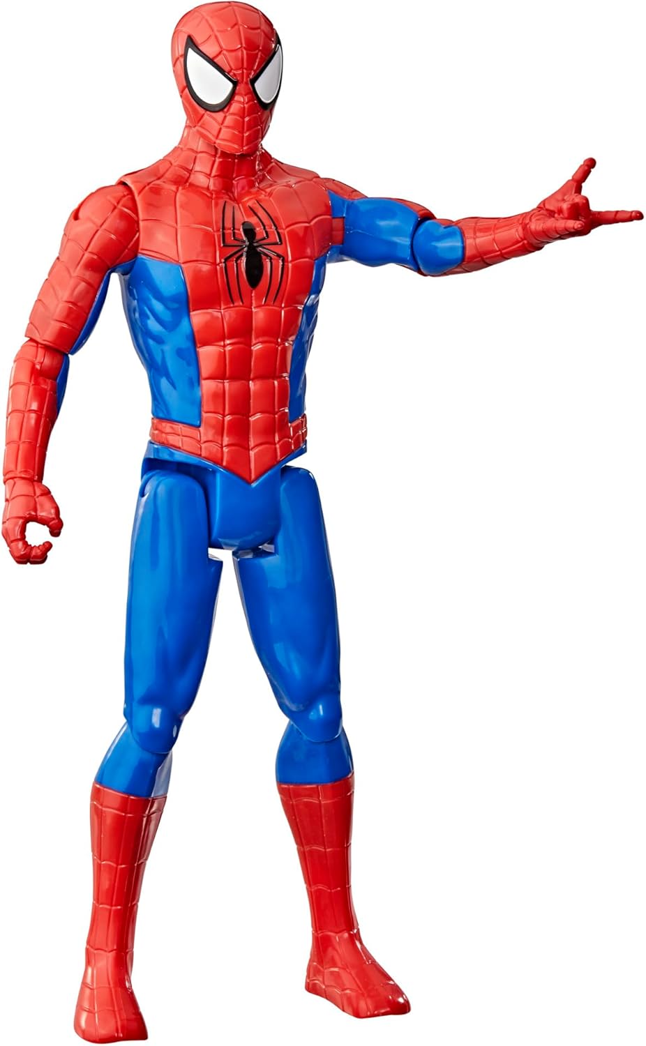 marvel titan hero - spiderman 30cm articolato