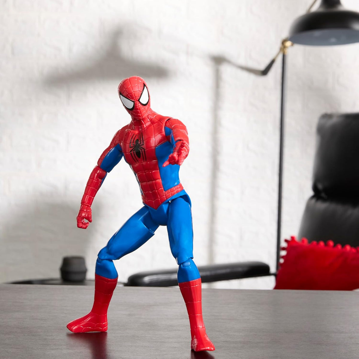 marvel titan hero - spiderman 30cm articolato