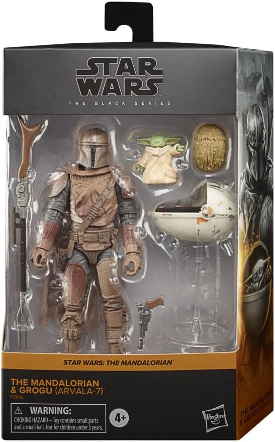 star wars the black series - mandalorian e grogu - action figures 15cm