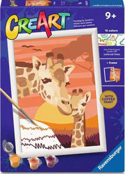 creart - serie d - giraffe al tramonto