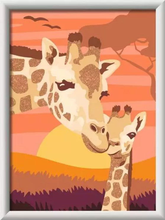 creart - serie d - giraffe al tramonto