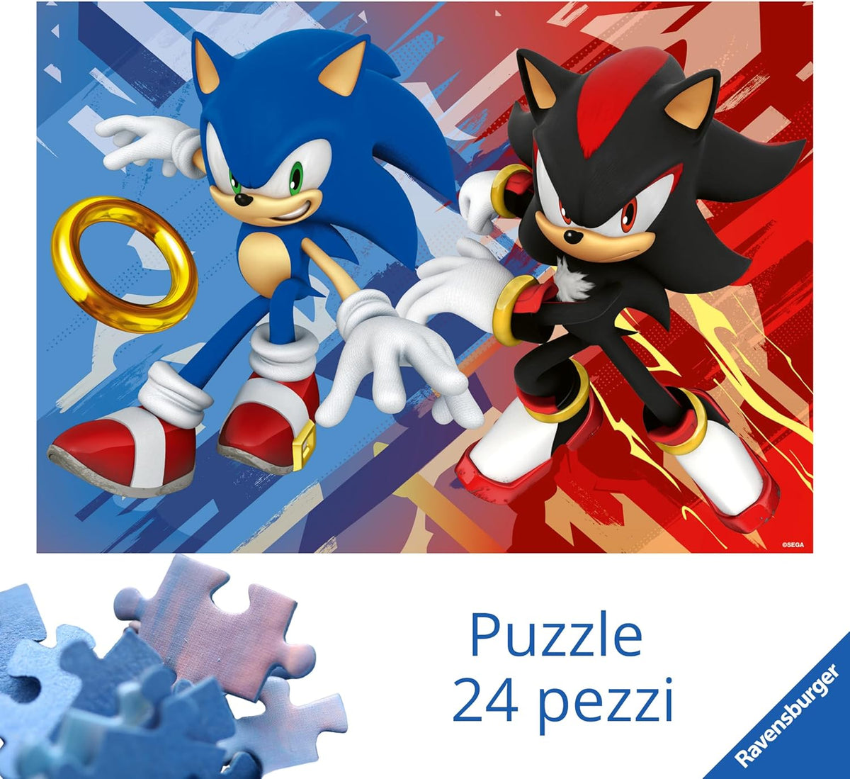 sonic - puzzle 24 pezzi pavimento