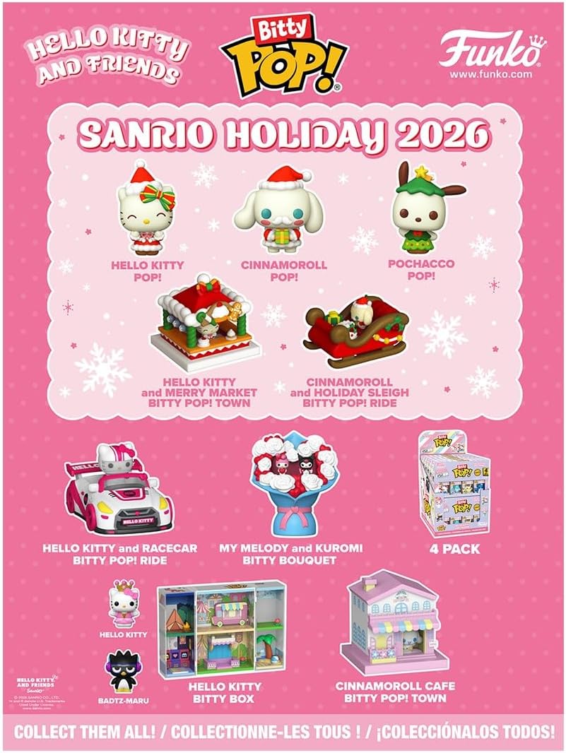 hello kitty & friends - bitty pop calendario dell'avvento 24 giorni