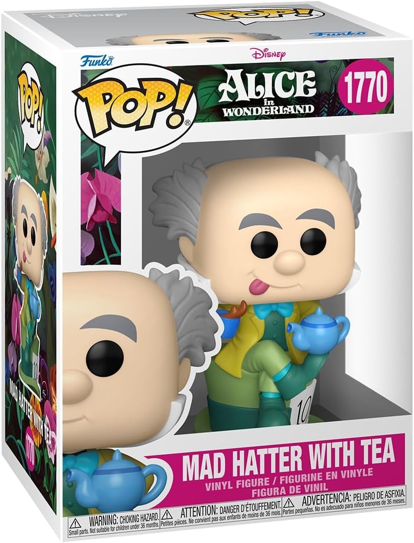 alice in wonderland - mad hatter with tea 9cm - funko pop! 1770