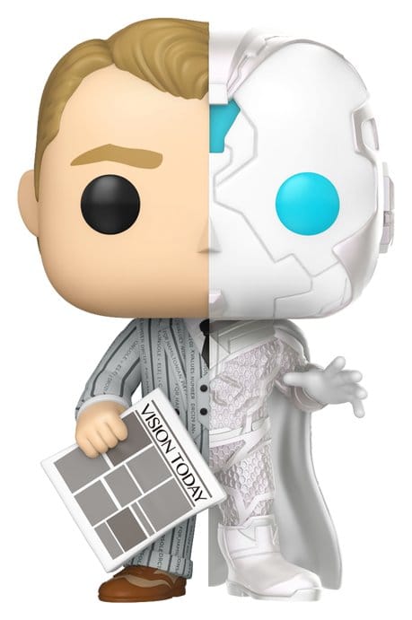 marvel vision quest: the vision (split) 9 cm - funko pop! 1650
