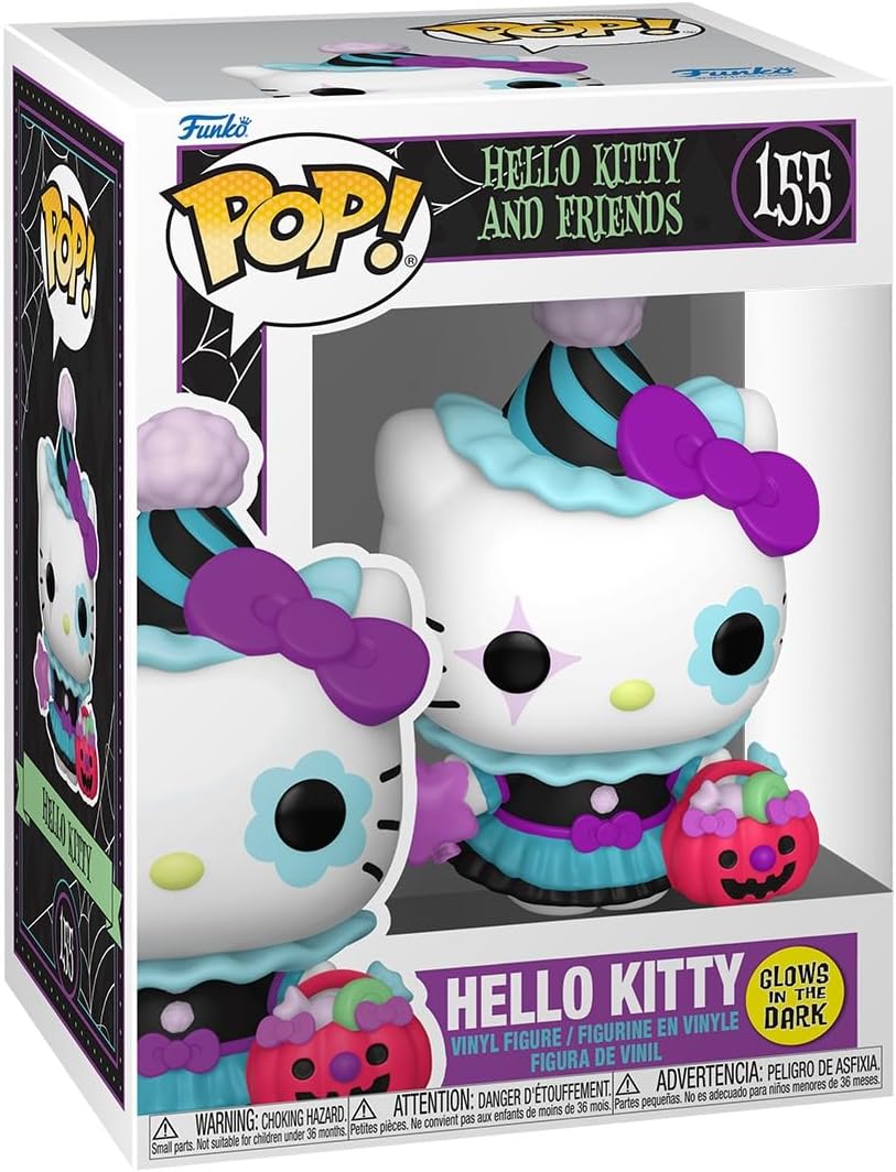 hello kitty and friends - hello kitty spooky (glow in the dark) 9cm - funko pop! 155