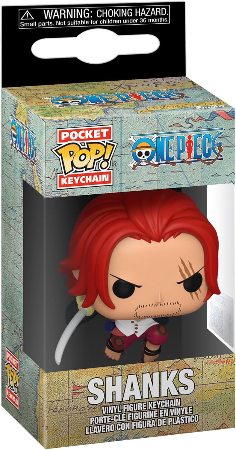 one piece - shanks - funko pop! keychain