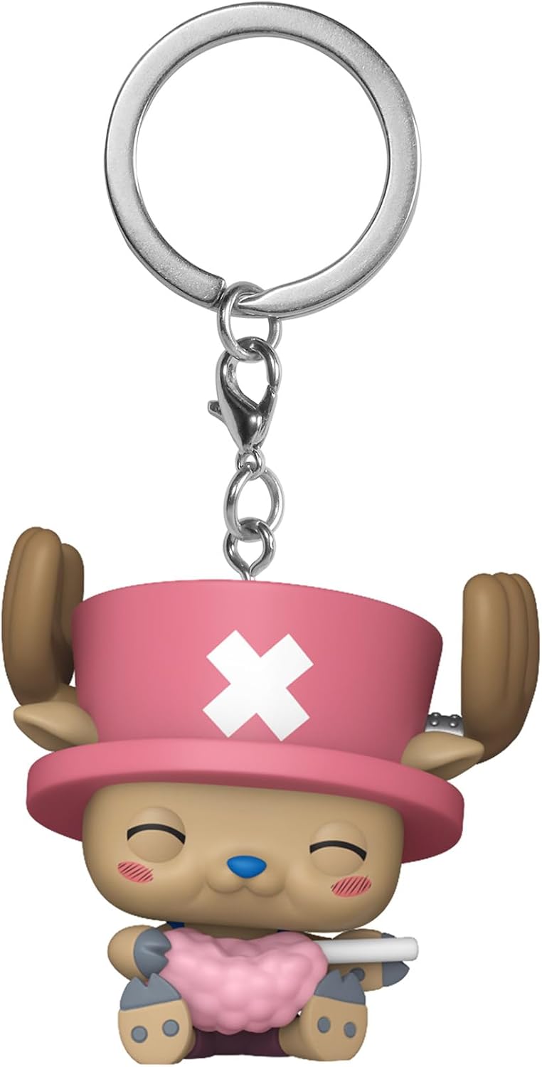 one piece - chopper con cotton candy - funko pop! keychain