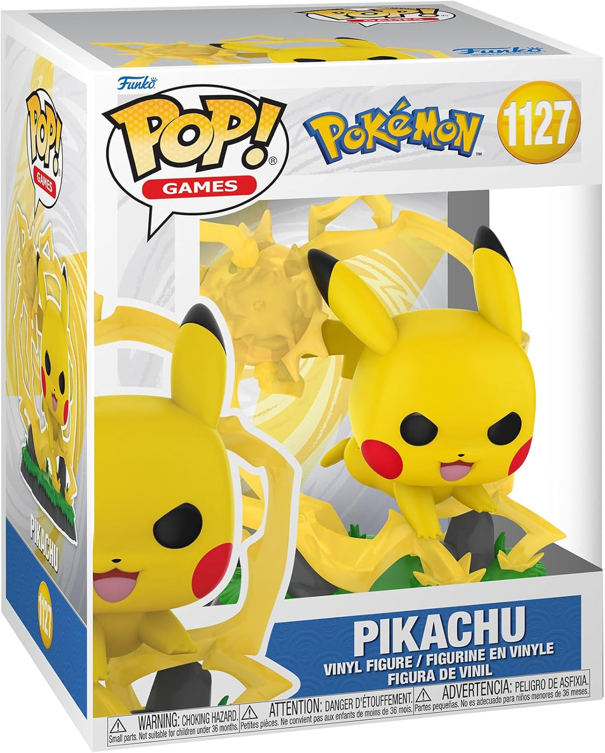 pokemon: pikachu 9cm - funko pop! 1127