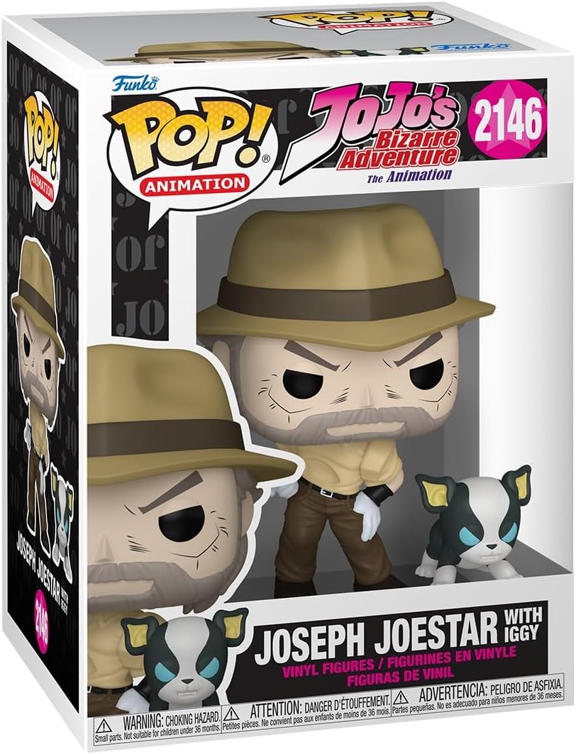 jojo's - joseph & iggy 9cm - funko pop! 2146