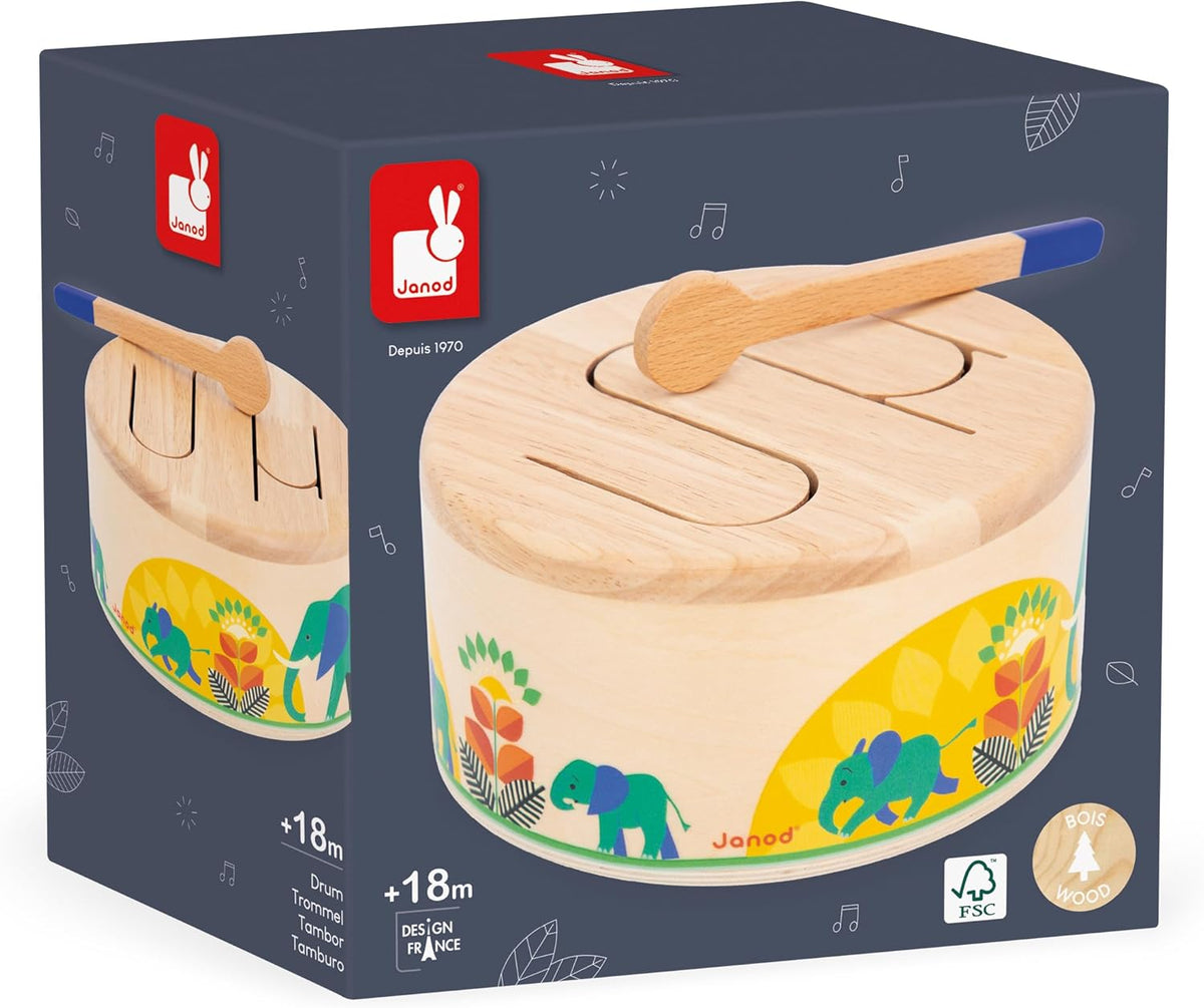 tamburo in legno