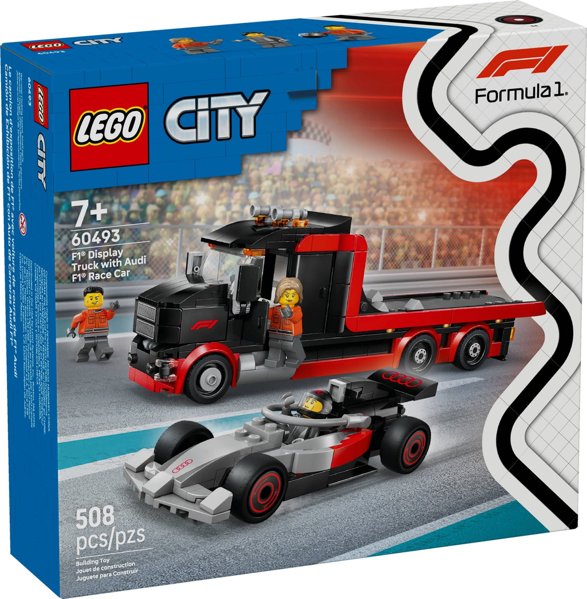 60493 - display truck f1® con auto da corsa audi f1®