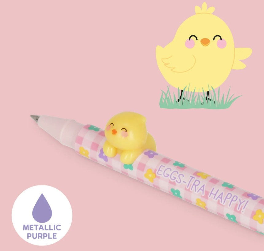 set di 2 penne gel - lovely friends - hoppy easter