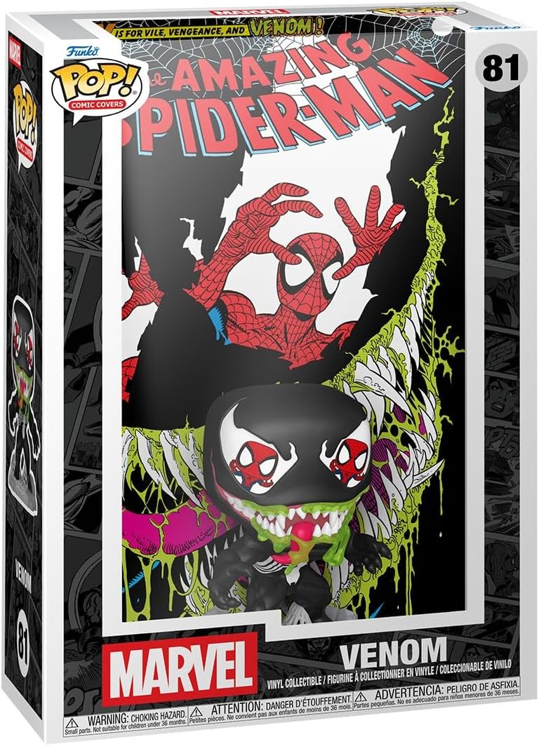 marvel - comic cover: amazing spiderman 9 cm- funko pop!