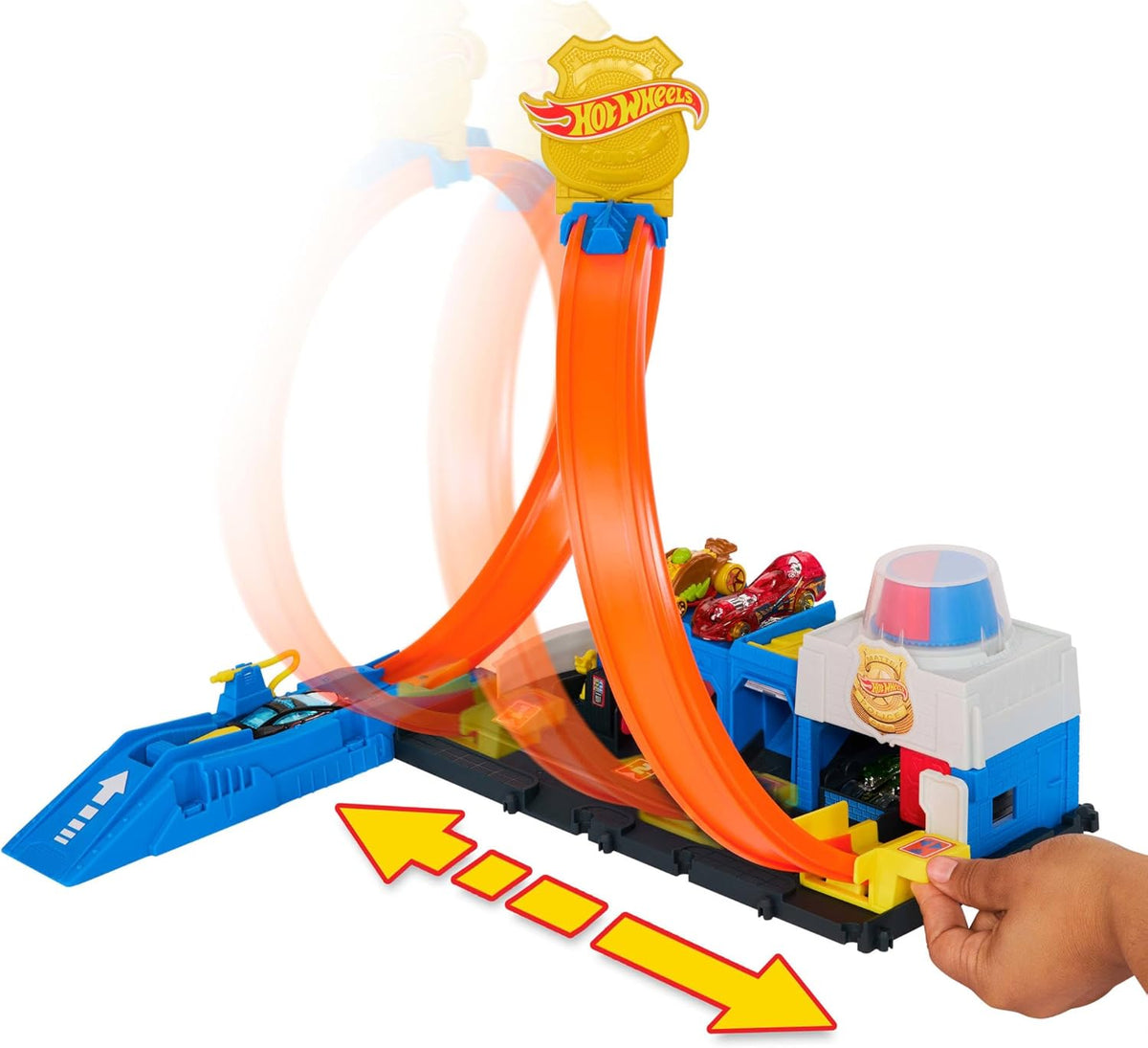hot wheels - stazione di polizia playset