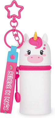 mini kawaii - portamonete con portachiavi - unicorno