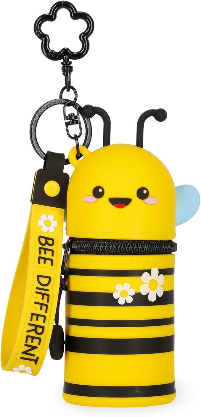 mini kawaii - portamonete con portachiavi - bee